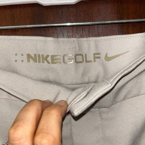 Nike Golf Pants Men chino 36x34” Cream Ivory Lightweight - Picture 5 of 9